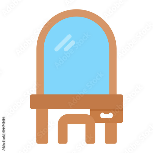 Dressing Table icon vector image. Can be used for Retro.