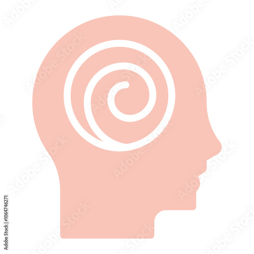 Hallucinations icon vector image. Can be used for Psychology.
