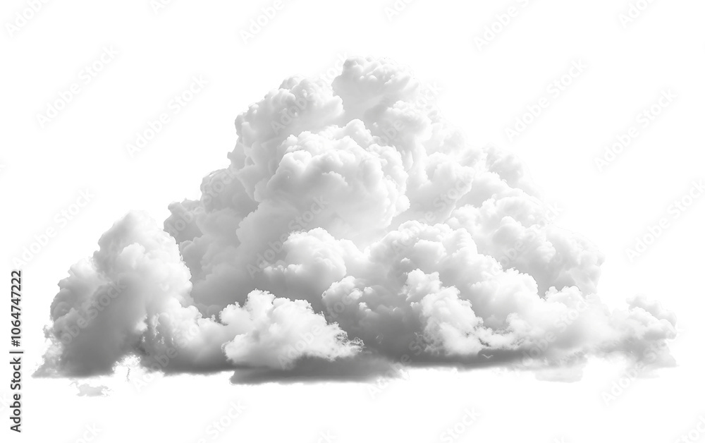 White Light Cloud isolated on transparent Background White Light Cloud isolated on transparent Background