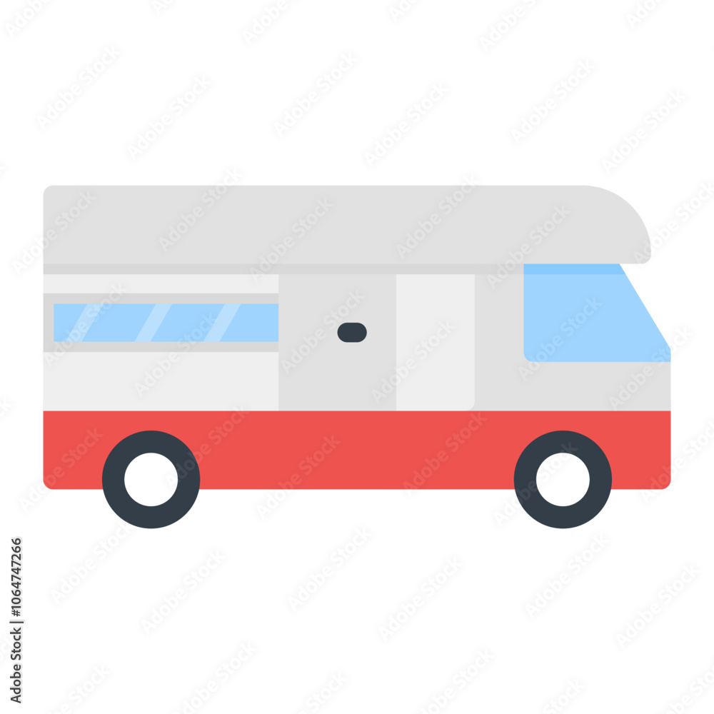 RV icon vector image. Can be used for Adventure. RV icon vector image. Can be used for Adventure.