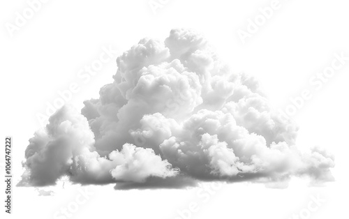 White Light Cloud isolated on transparent Background