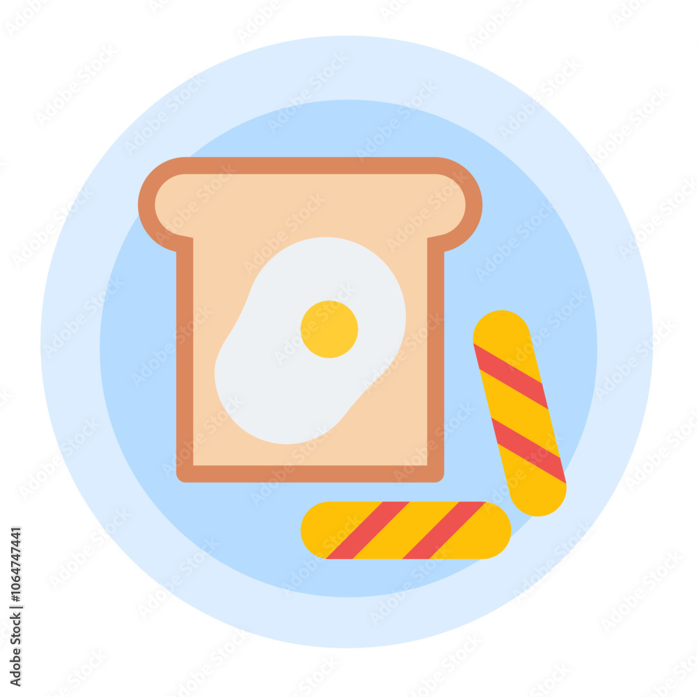 Breakfast icon vector image. Can be used for Nutrition. Breakfast icon vector image. Can be used for Nutrition.