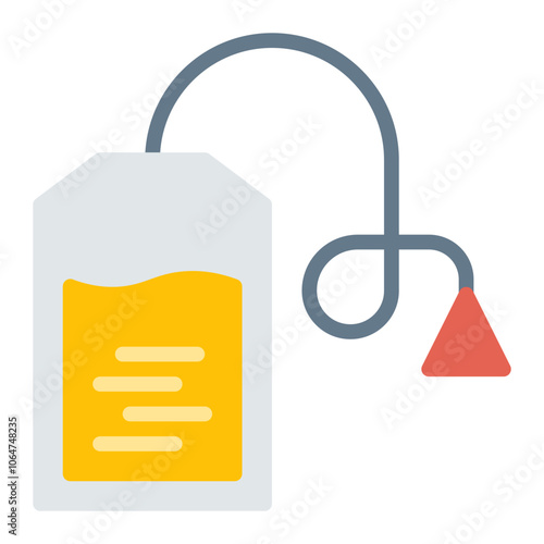 Tea Bag icon vector image. Can be used for Nutrition.