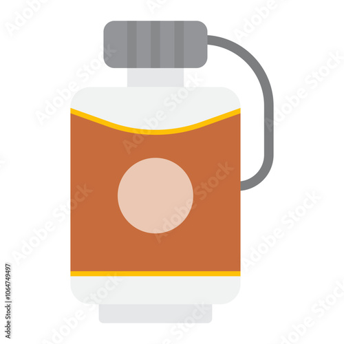 Hip Flask icon vector image. Can be used for Trekking.