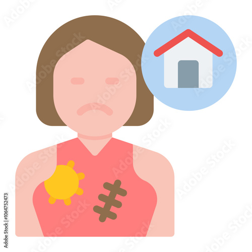 Homeless icon vector image. Can be used for Homeless.