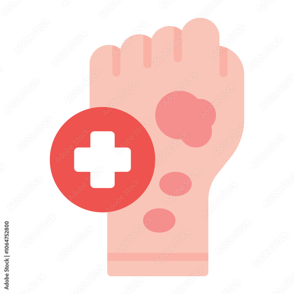Skin Disease icon vector image. Can be used for Homeless. Skin Disease icon vector image. Can be used for Homeless.