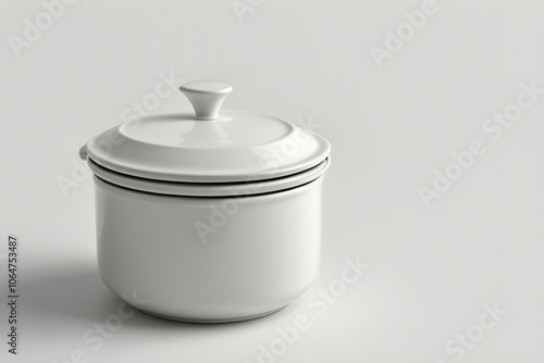 Professional Chef Cooking Isolated on White Background Generative AI illustration