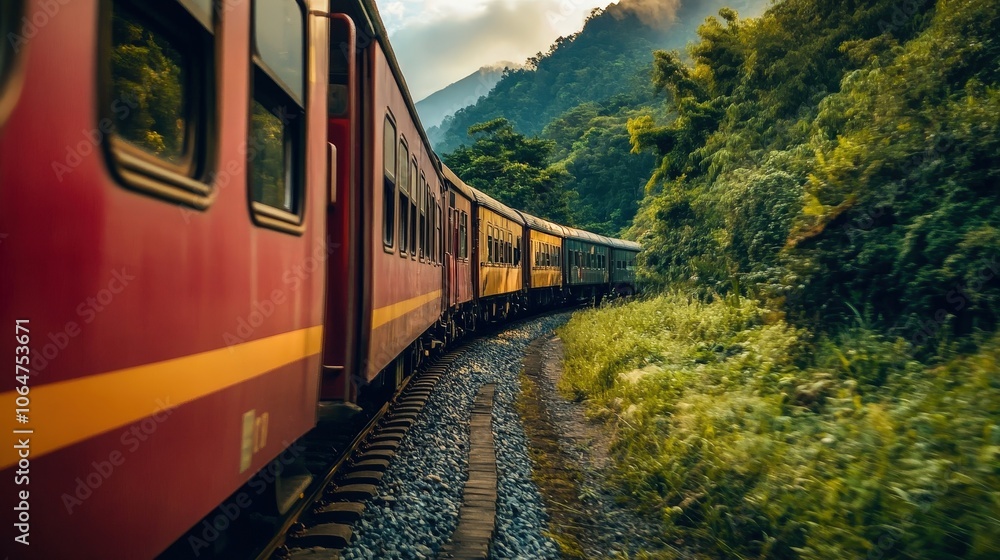 Obraz premium connection between trains and music.