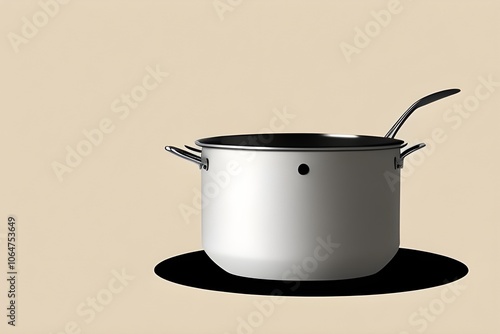 Professional Chef Cooking Isolated on White Background Generative AI illustration