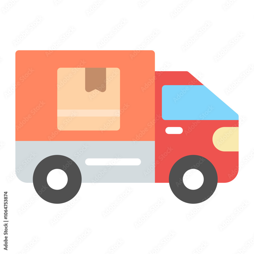 Delivery Truck icon vector image. Can be used for Supply Chain. Delivery Truck icon vector image. Can be used for Supply Chain.