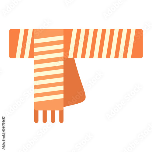 Scarf icon vector image. Can be used for Ski Resort.