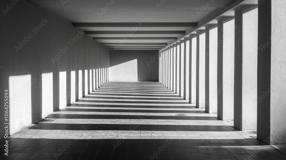 Abstract Scene of Depth and Perspective with Shadows Abstract Scene of Depth and Perspective with Shadows