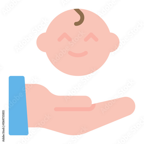 Postnatal Care icon vector image. Can be used for Child Adoption.