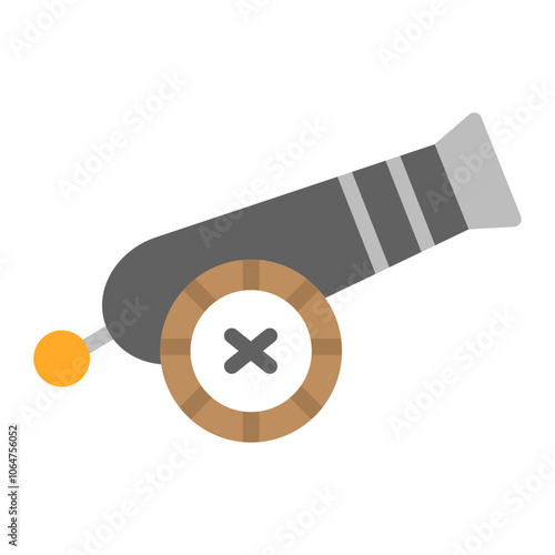 Cannon icon vector image. Can be used for Shooting.