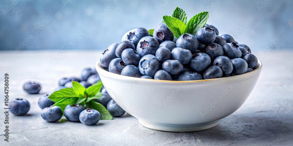 Close-up of a bowl of fresh blueberries on a light background, blueberries, fresh, bowl, organic, fruits, healthy, food Close-up of a bowl of fresh blueberries on a light background, blueberries, fresh, bowl, organic, fruits, healthy, food