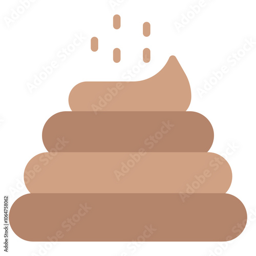 Poop icon vector image. Can be used for Veterinary.