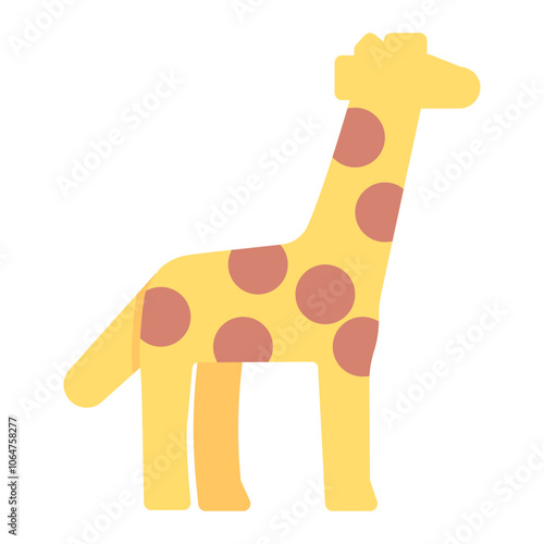 Giraffe icon vector image. Can be used for Rainforest.