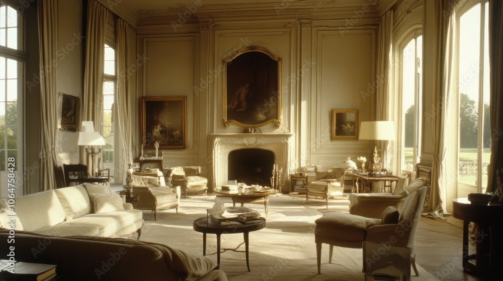 Fototapeta premium Elegant Interior of a Classic Living Room