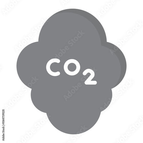 Carbon Dioxide icon vector image. Can be used for Global Warming.