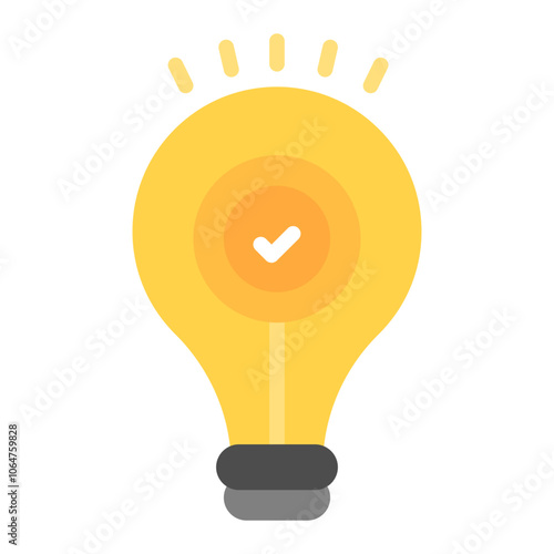 Creative Idea icon vector image. Can be used for Crisis Mangement.