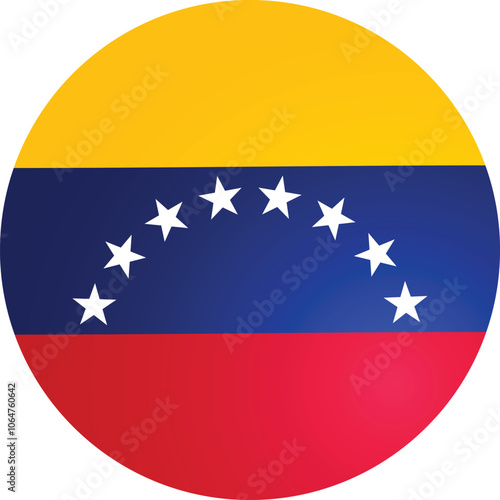 Free Download Venezuela Round Flag Vector - GFXLoad