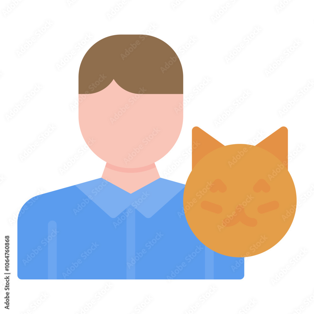 Animal Handler Male icon vector image. Can be used for Public Services. Animal Handler Male icon vector image. Can be used for Public Services.