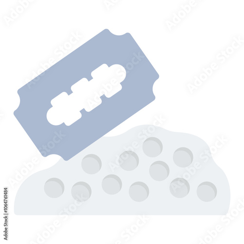 Crack Cocaine icon vector image. Can be used for Addiction.
