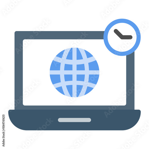 Internet Addiction icon vector image. Can be used for Addiction.