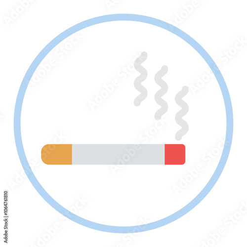 Smoking icon vector image. Can be used for Addiction.