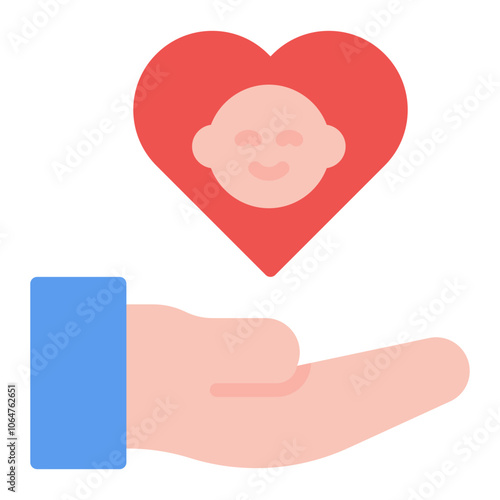 Childcare icon vector image. Can be used for Coworking Space.