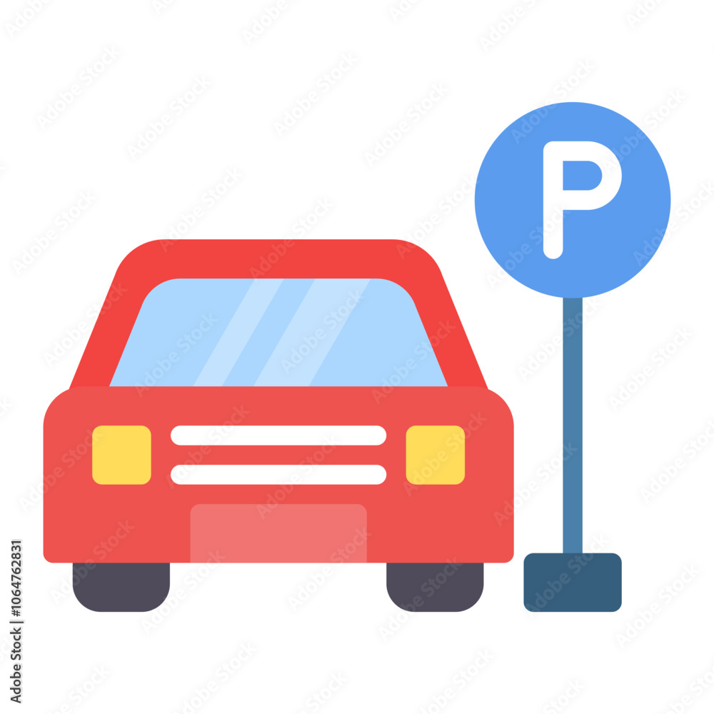 Free Parking icon vector image. Can be used for Coworking Space. Free Parking icon vector image. Can be used for Coworking Space.