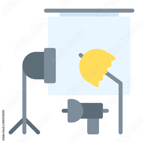 Photoshoot Studio icon vector image. Can be used for Coworking Space.