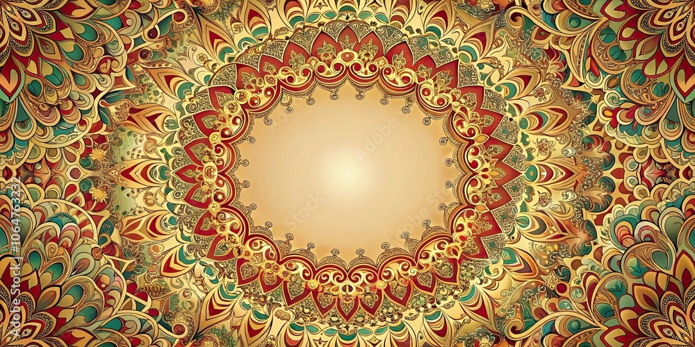 Obraz premium Abstract background featuring a unique and intricate abstract motif design, abstract, background, design, motif, pattern