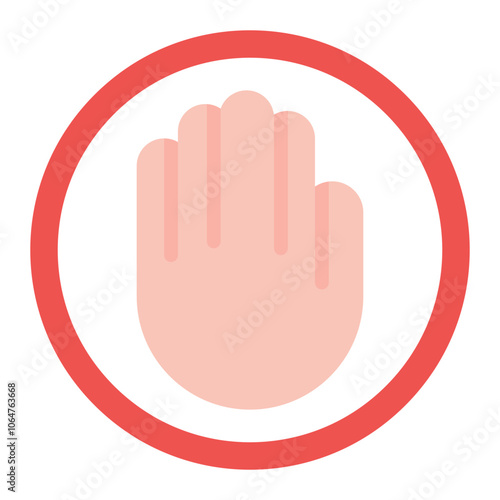 Right To Object icon vector image. Can be used for Compliance And Regulation.