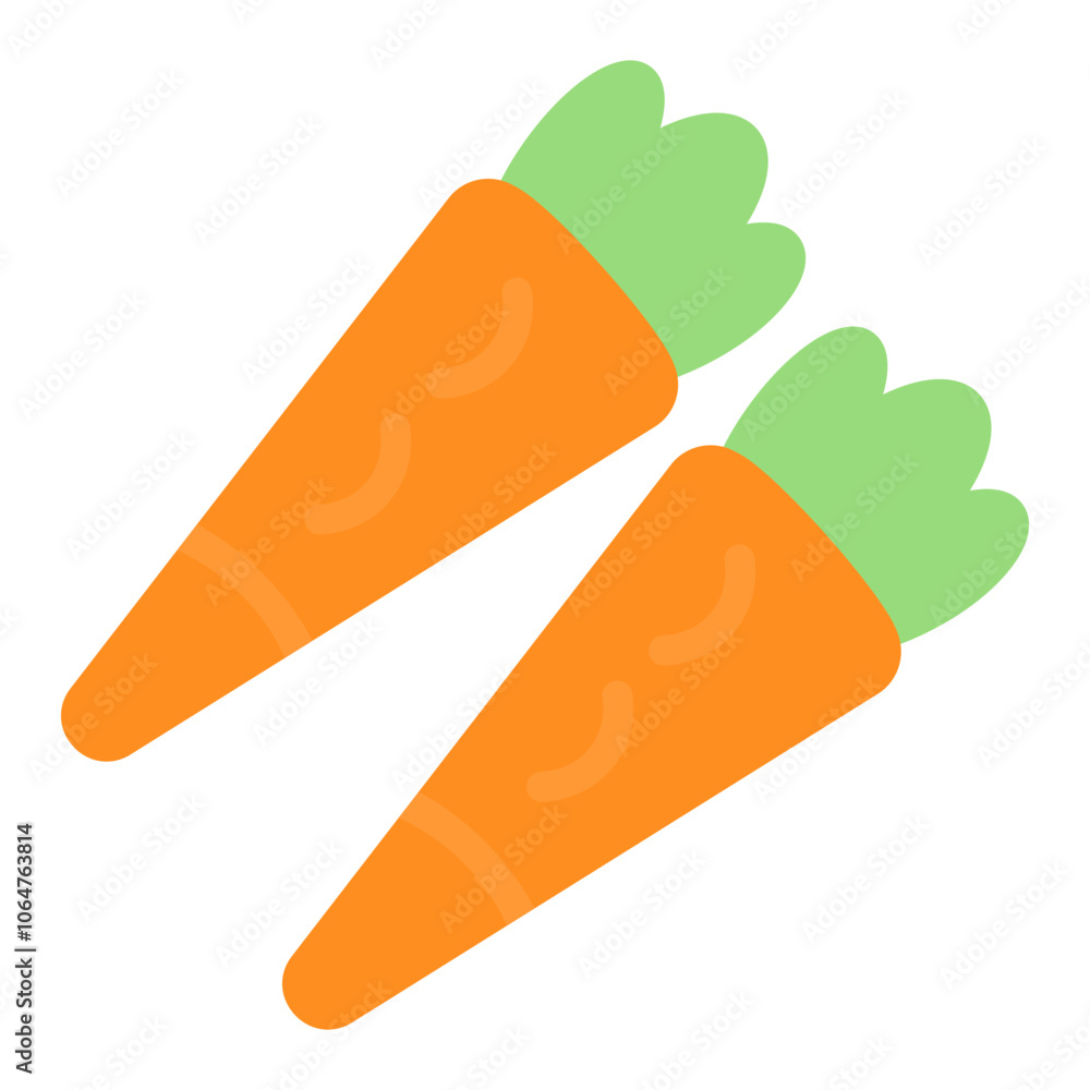 Carrots icon vector image. Can be used for Agriculture. Carrots icon vector image. Can be used for Agriculture.