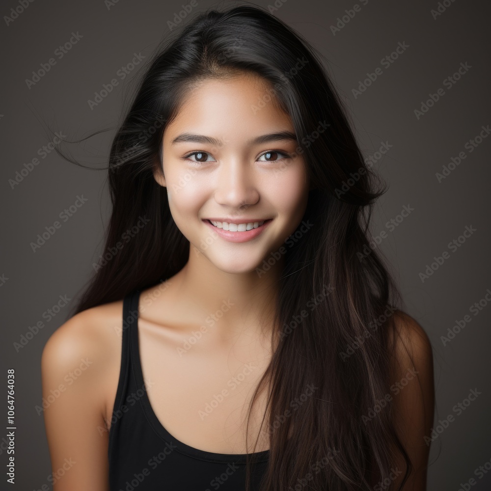 Euphoric girl in casual outfit with vibrant background showcasing joyful expression and energy Euphoric girl in casual outfit with vibrant background showcasing joyful expression and energy