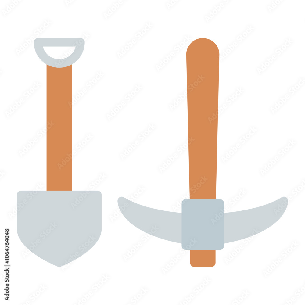 Hoe icon vector image. Can be used for Agriculture. Hoe icon vector image. Can be used for Agriculture.