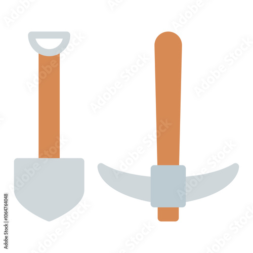 Hoe icon vector image. Can be used for Agriculture.