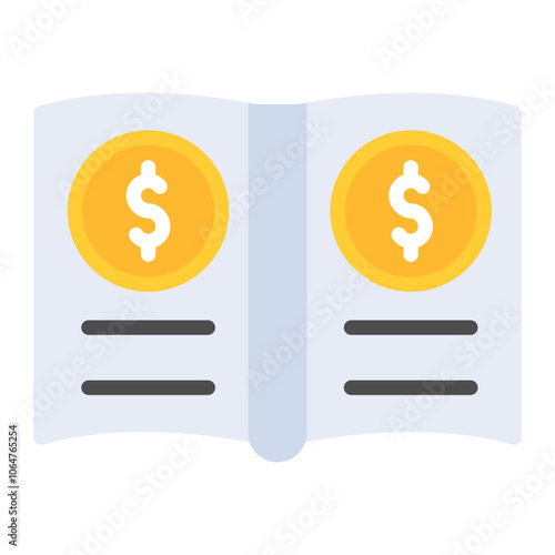 General Ledger icon vector image. Can be used for Documents And Files.