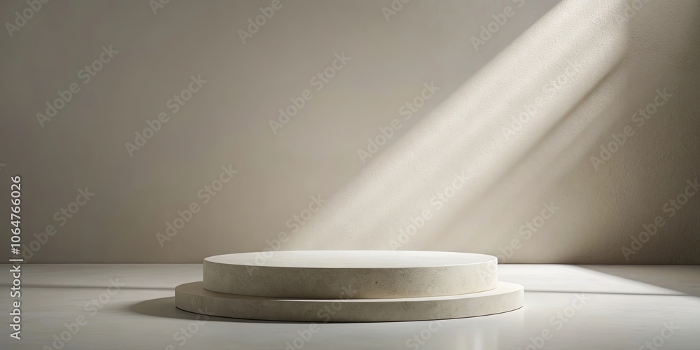 Minimal scene with stone podium for product presentation, minimal, scene, stone, podium, product, presentation,, design Minimal scene with stone podium for product presentation, minimal, scene, stone, podium, product, presentation,, design