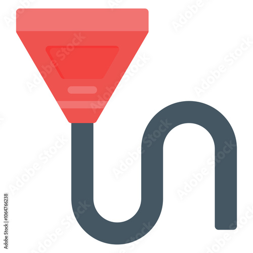 Beer Bong icon vector image. Can be used for Bar.