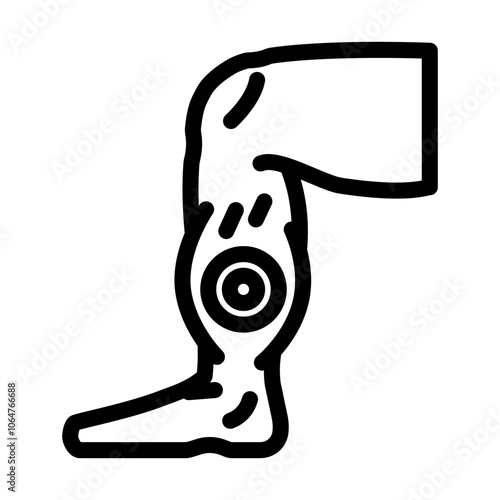 strains household injury accident line icon vector. strains household injury accident sign. isolated contour symbol black illustration