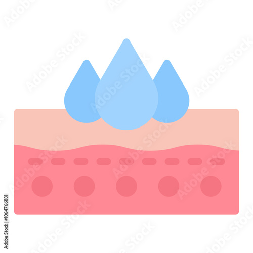 Absorption icon vector image. Can be used for Cosmetology.
