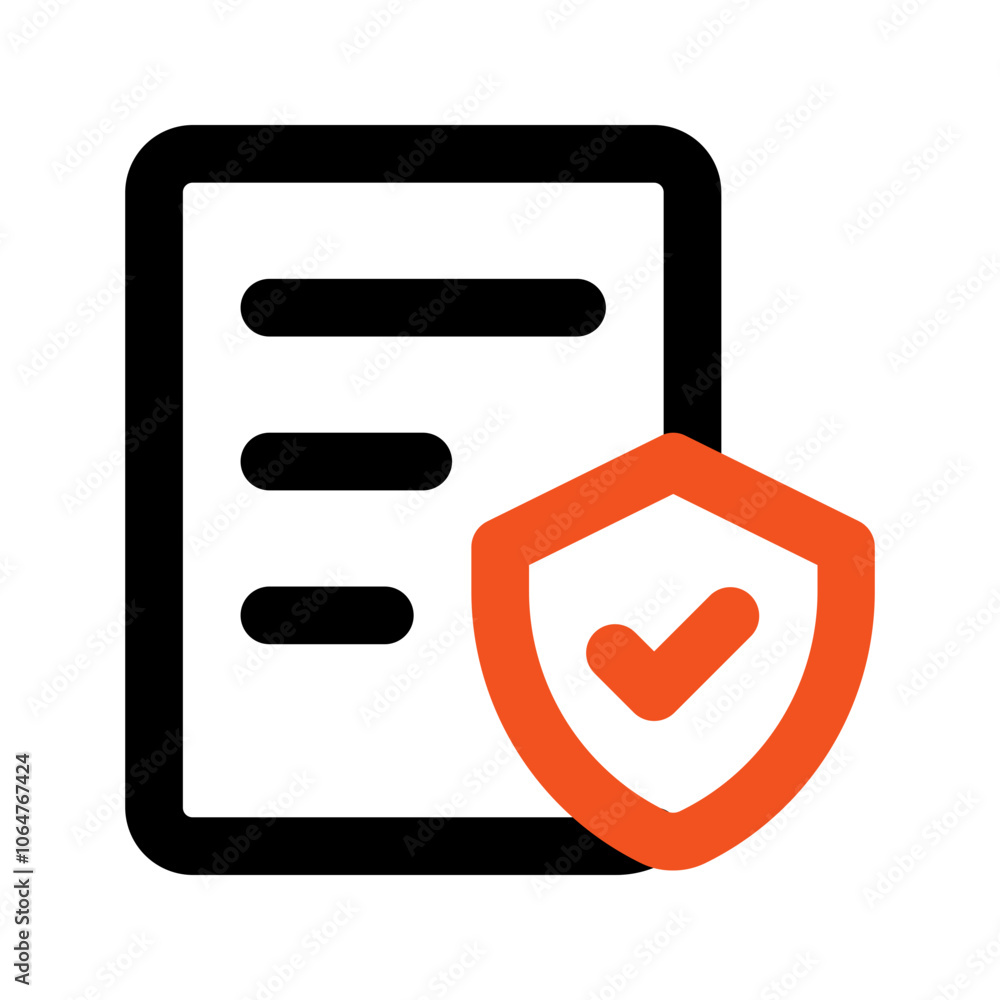 legal document line color icon legal document line color icon
