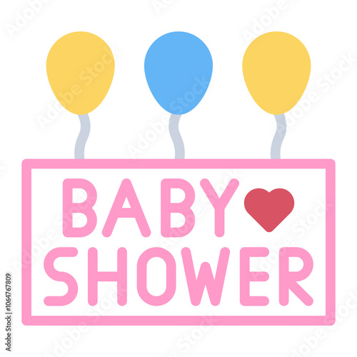 Baby shower icon vector image. Can be used for Maternity.