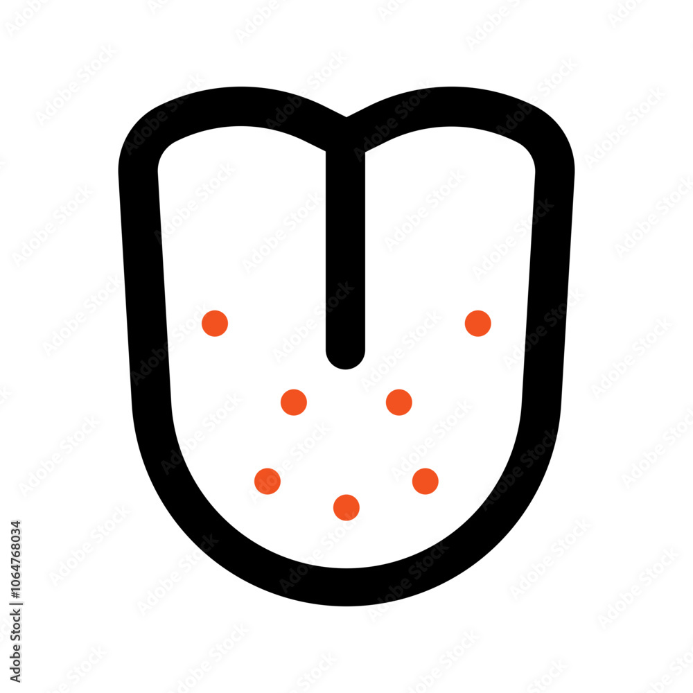 tongue line color icon tongue line color icon