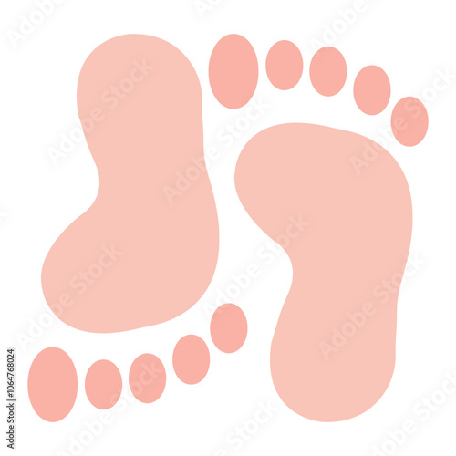 Footprint icon vector image. Can be used for Maternity.
