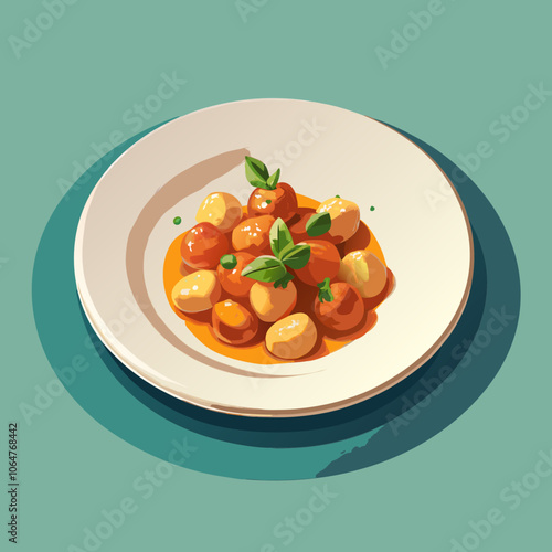 gnocchi, traditional italian food