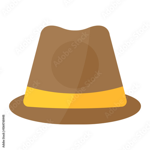 Detective Hat icon vector image. Can be used for Crime Investigation.