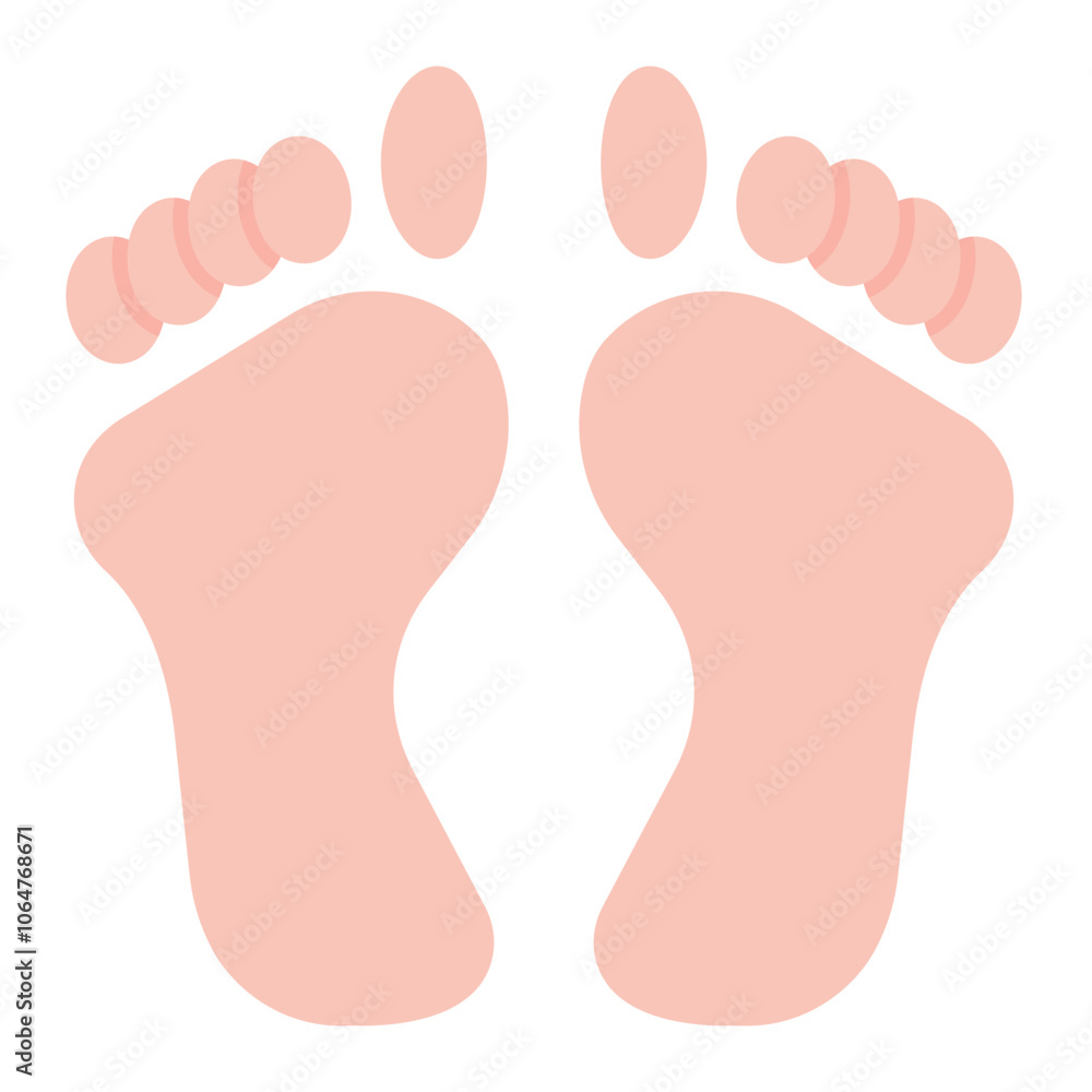 Footprint icon vector image. Can be used for Crime Investigation. Footprint icon vector image. Can be used for Crime Investigation.